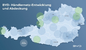 In drei Jahren hat BYD in Österreich ein Händlernetz mit mehr als 52 Standorten aufgebaut – und es wird in den nächsten 12 Monaten noch weiterwachsen